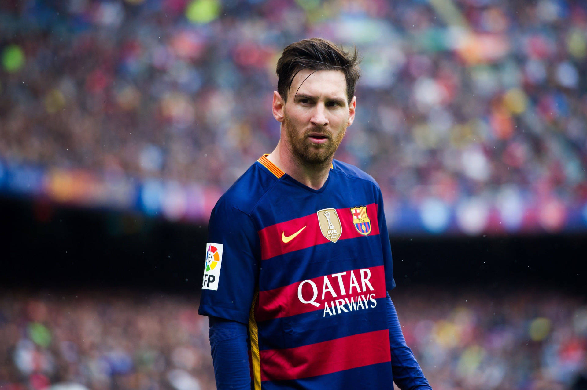 Genialafotbollsspelaren Lionel Messi. (note: 