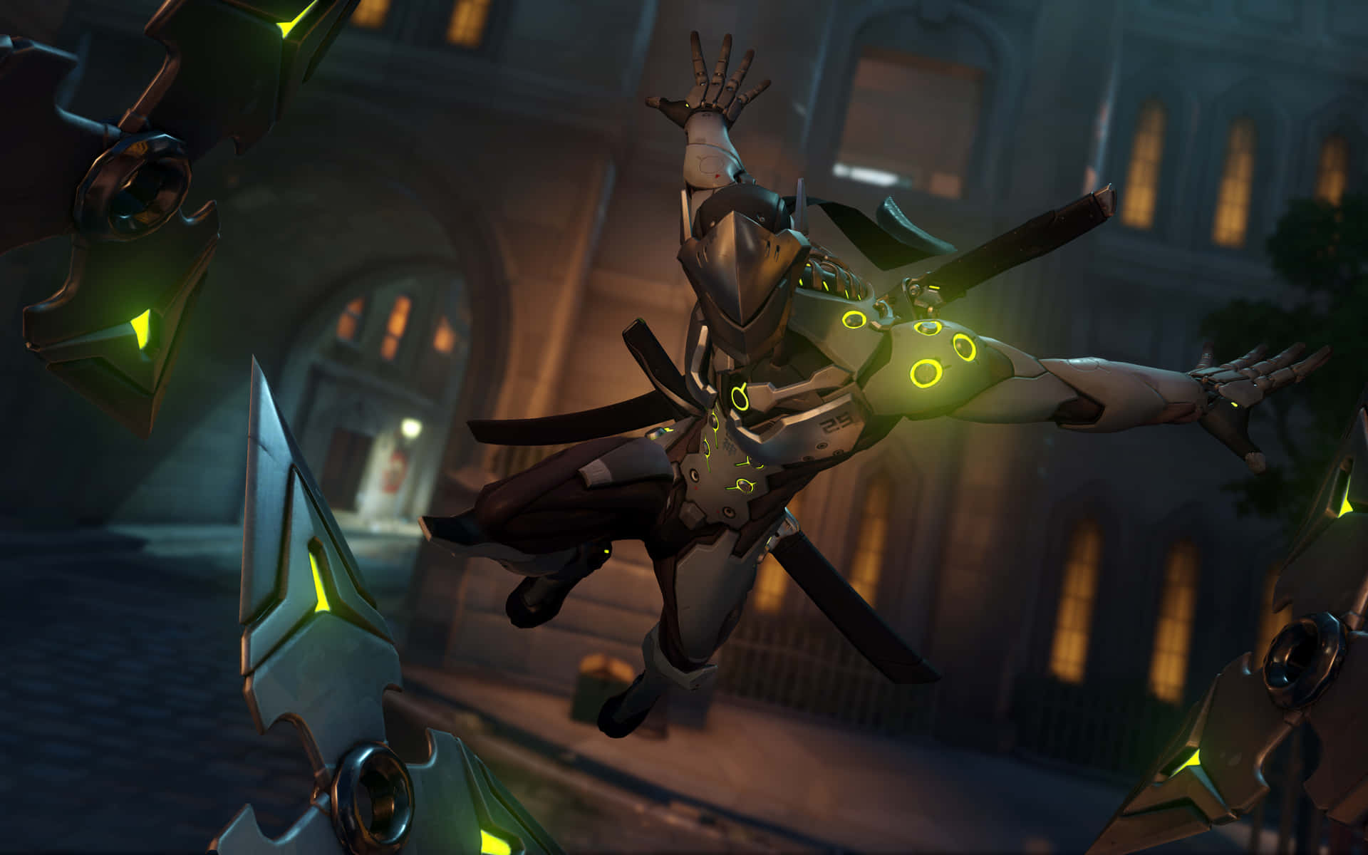 Get Into The Action With The Intense Genji 4K Video Game Wallpaper