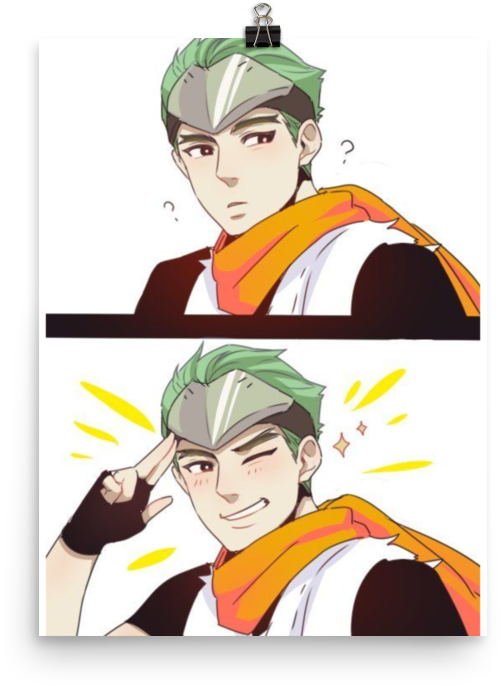 Genji Expressions Overwatch Art PNG
