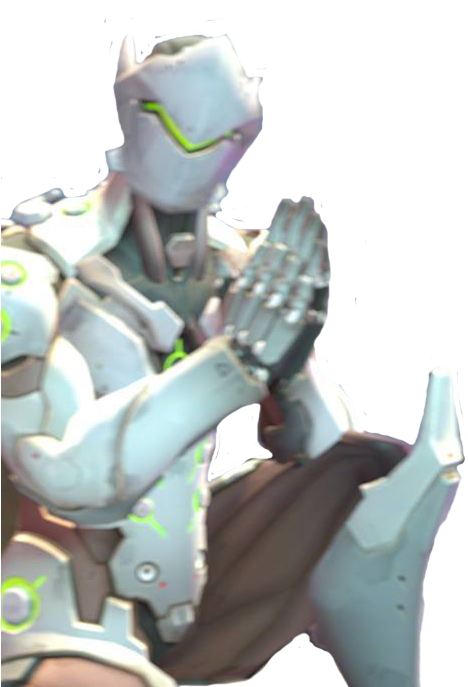 Genji Overwatch Cyberninja Pose PNG