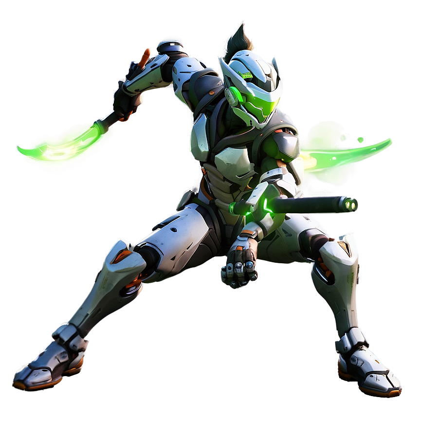 Download Genji Overwatch Hero Png Usb78 | Wallpapers.com