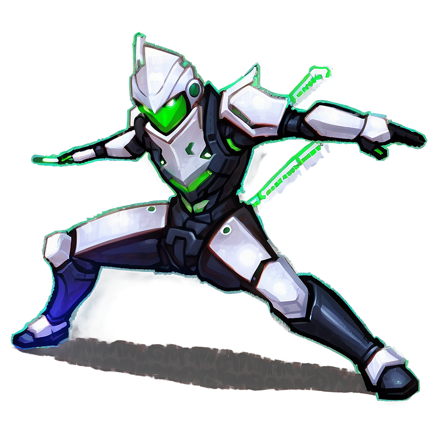 Genji Pixel Spray Png Ohn PNG