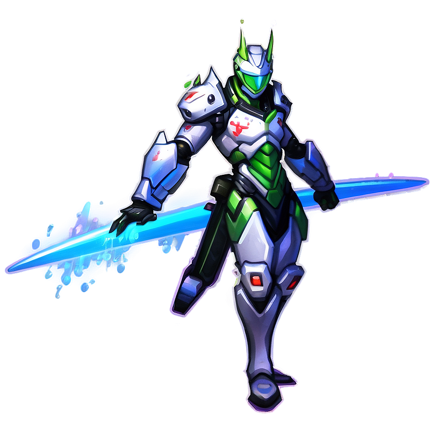 Genji Pixel Spray Png Tth PNG