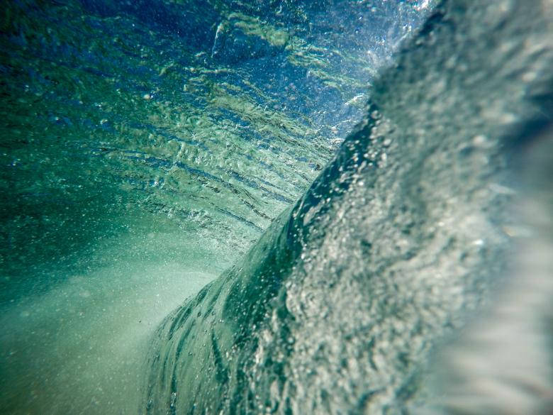Gennemsigtig Water Wave Wallpaper