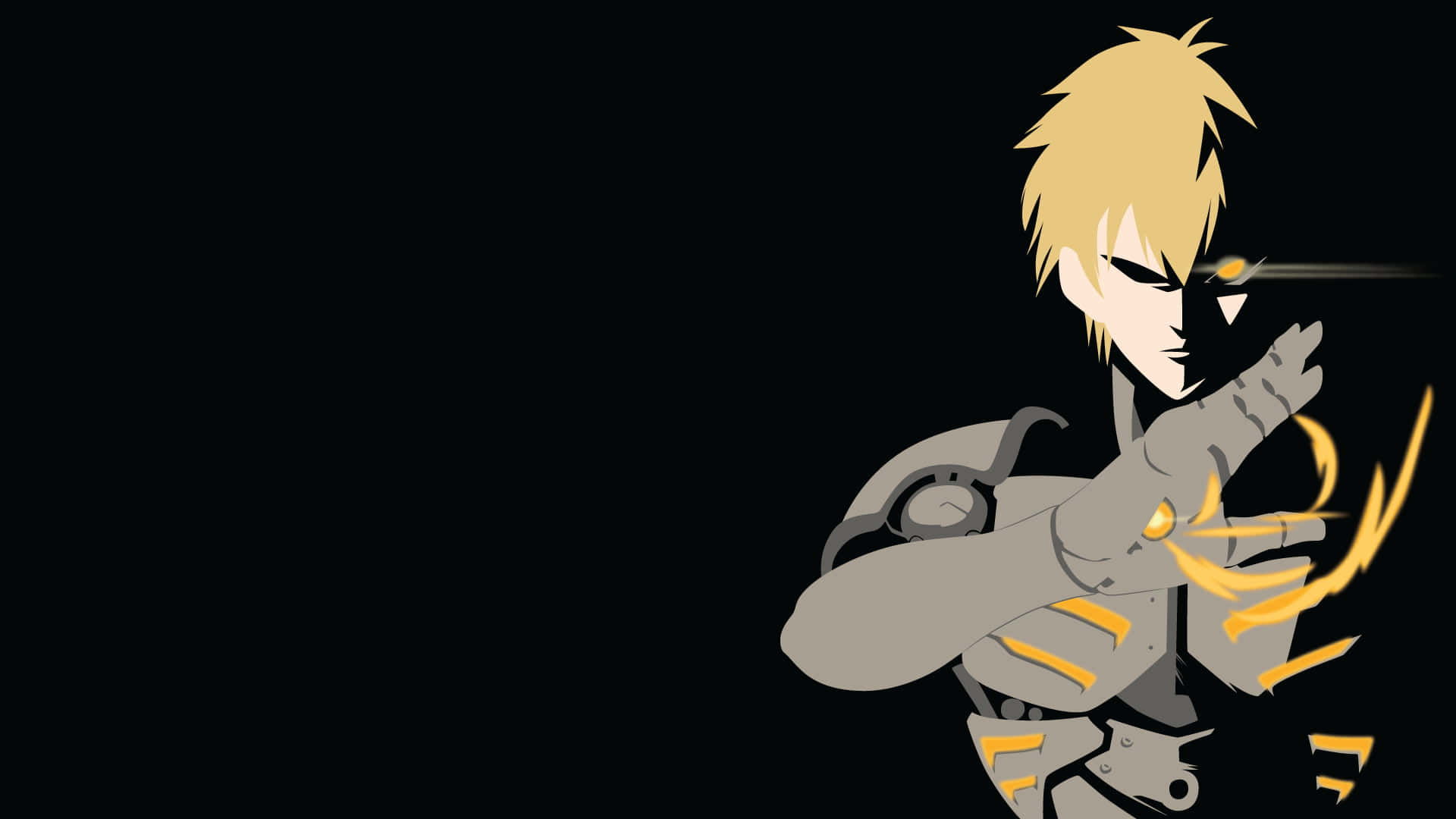 Genos - The powerful cyborg warrior in action Wallpaper