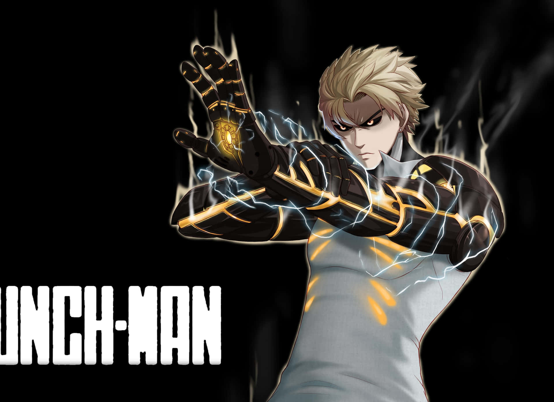 Genos, the powerful cyborg from One Punch Man Wallpaper
