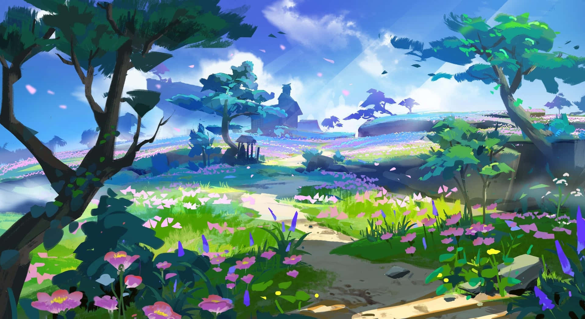 Genshin_ Impact_ Fantasy_ Landscape_ Artwork.jpg Wallpaper