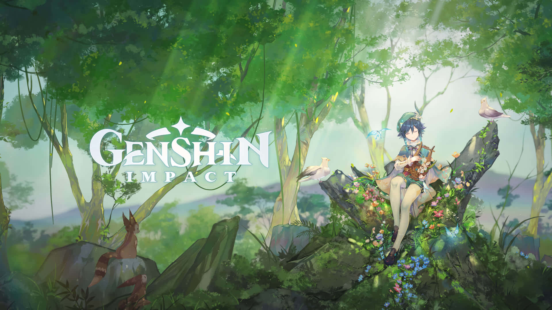 Genshin Impact_ Forest Melody Wallpaper