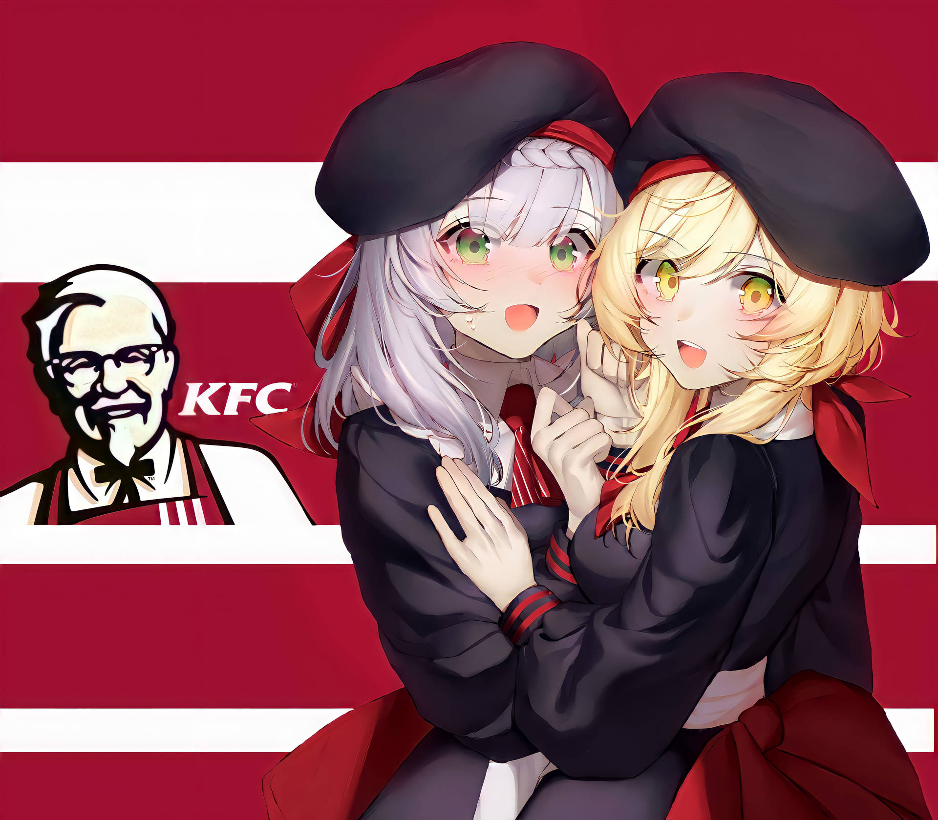 Genshin Impact KFC Background. Wallpaper