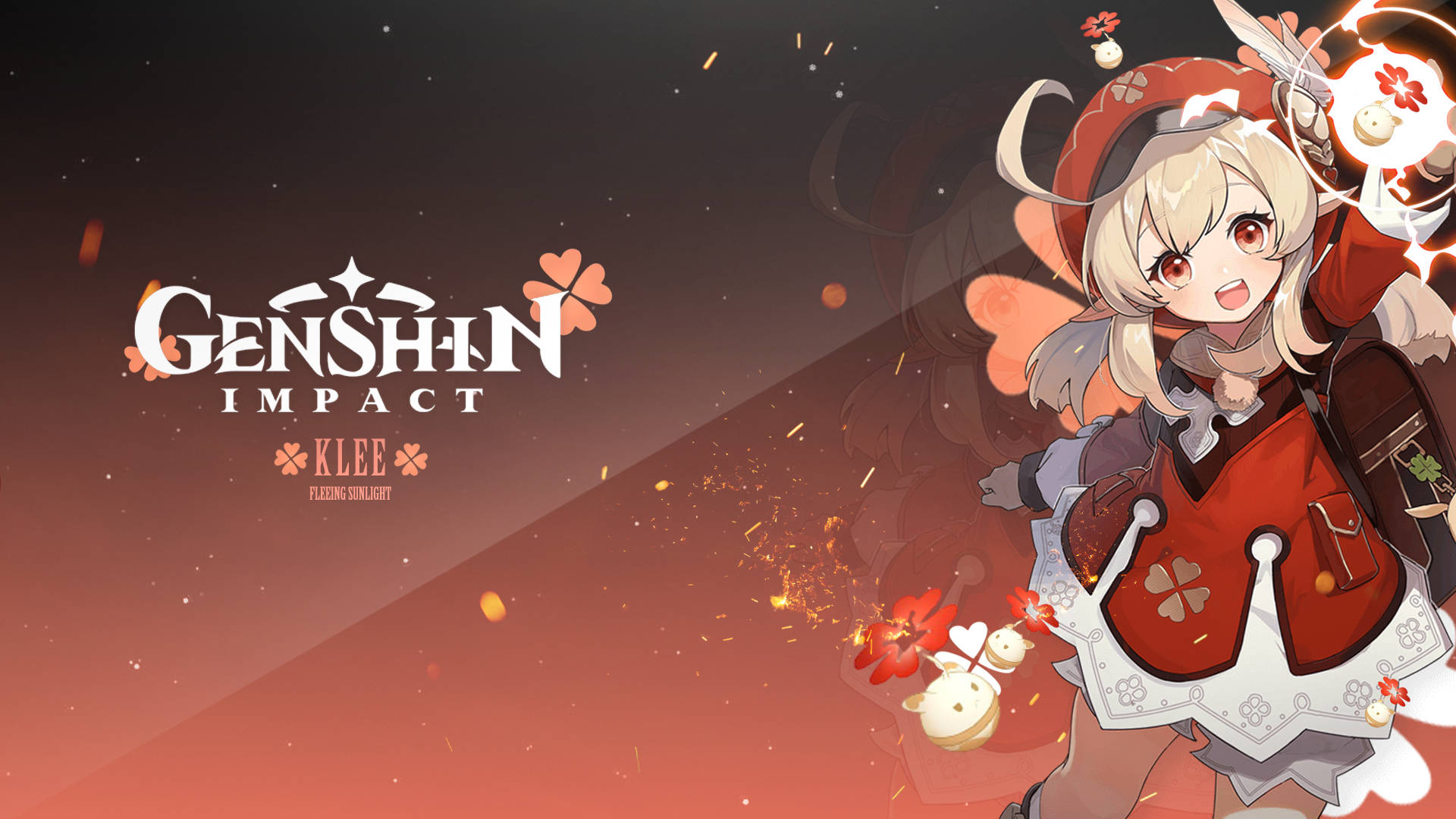 Personajeklee De Genshin Impact. Fondo de pantalla