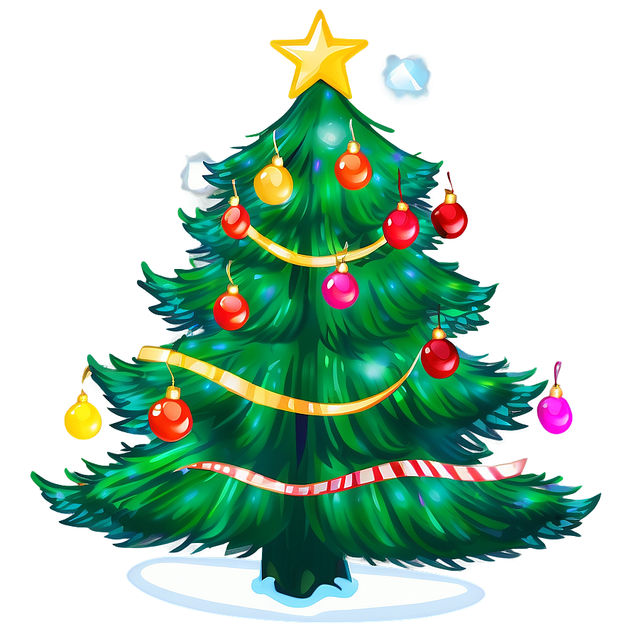 Gentle Christmas Tree Picture Png 06252024 PNG