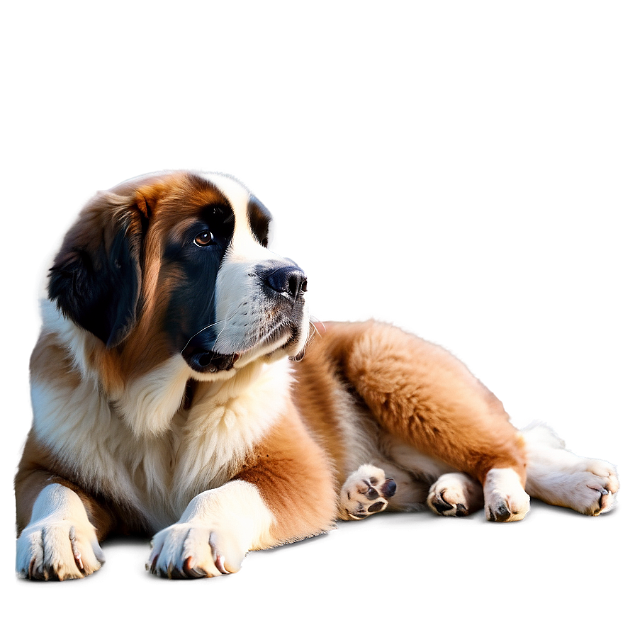 Gentle Giant Saint Bernard Png Kop PNG