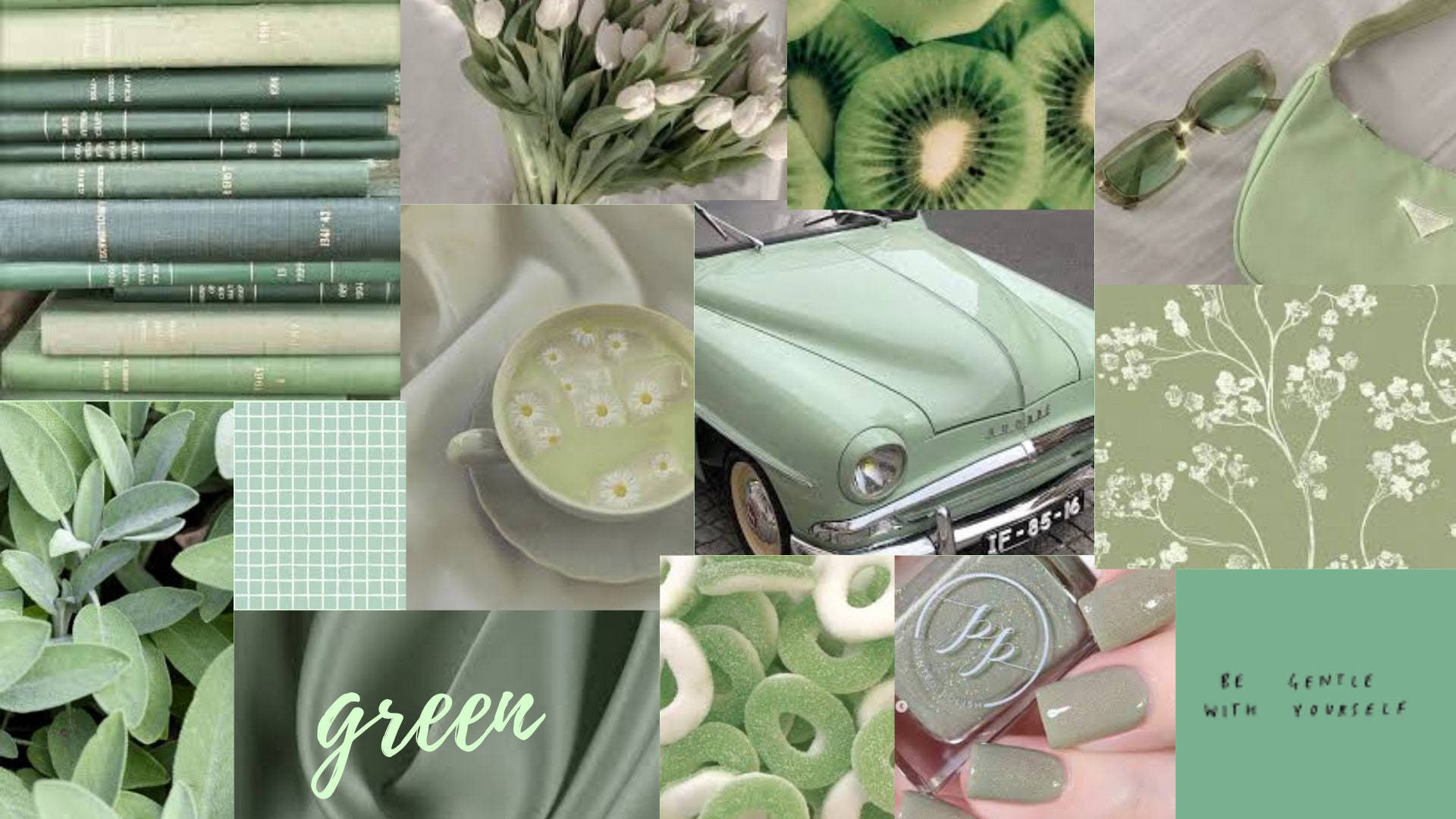 Gentle Sage Green Aesthetic Background