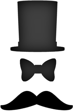 Gentleman Iconography Vector PNG