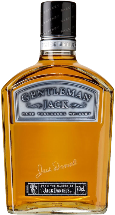 Gentleman Jack Rare Tennessee Whiskey Bottle PNG