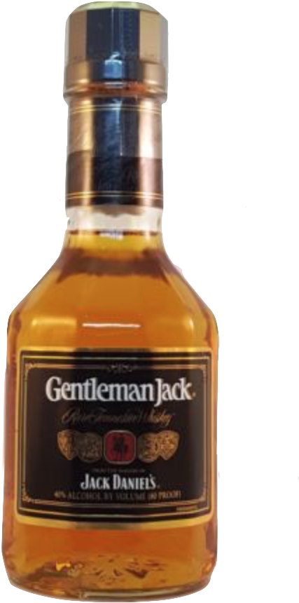 Gentleman Jack Whiskey Bottle PNG
