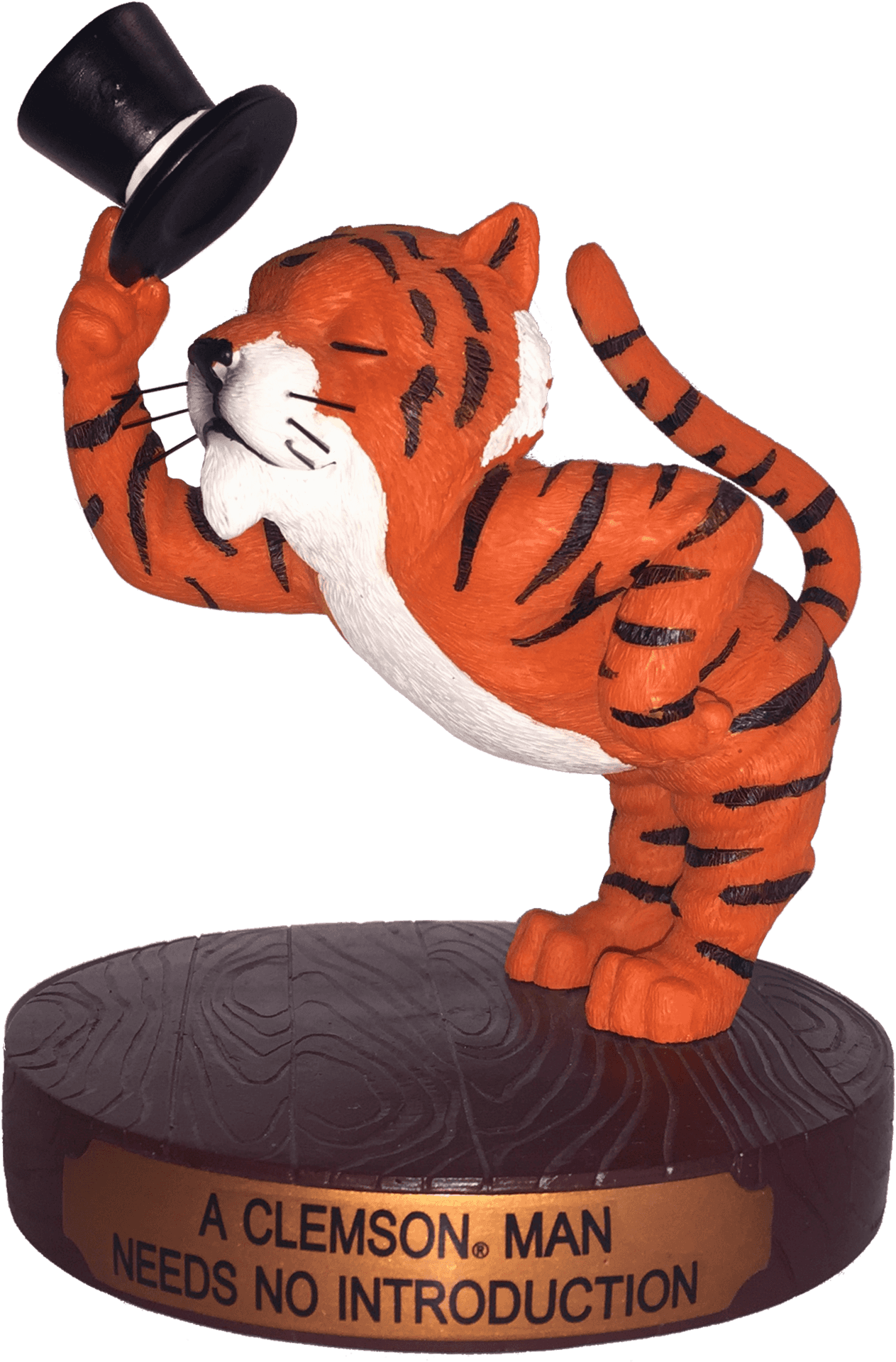 Gentleman Tiger Statue Clemson PNG