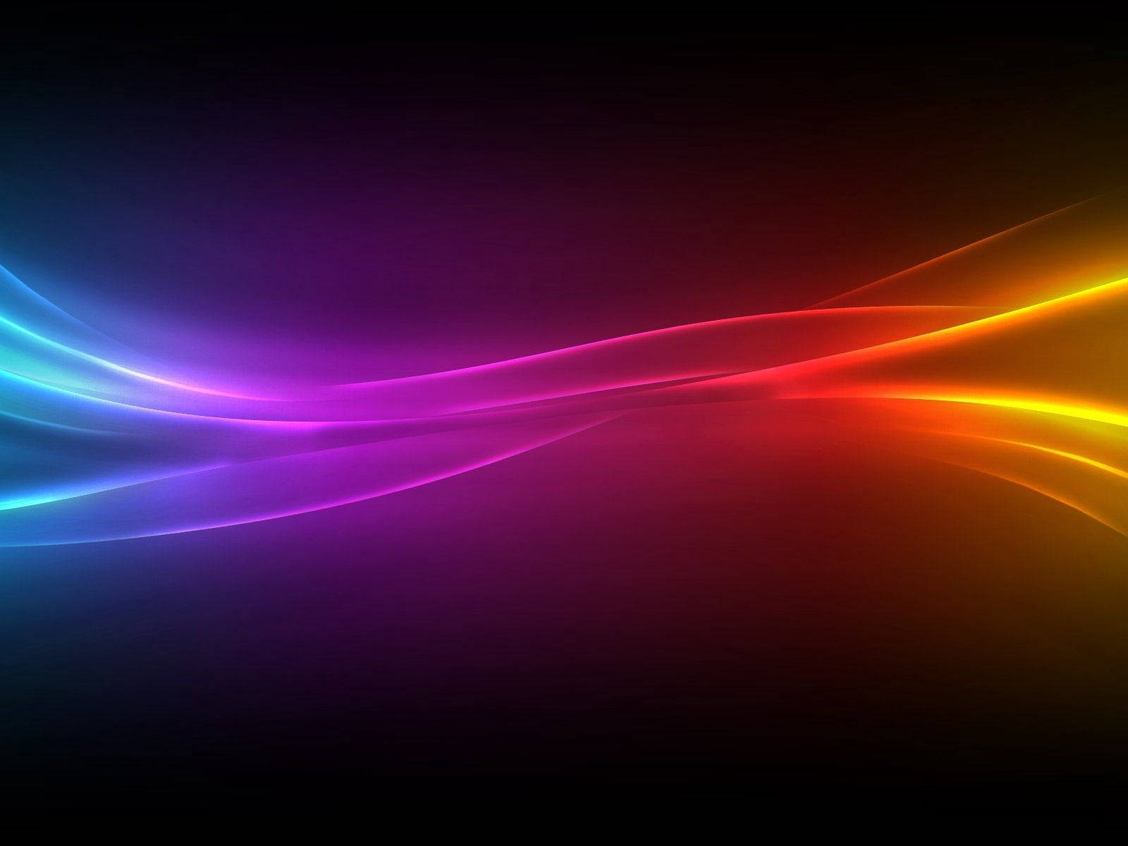 Genuine Colored Wave Lines Wallpaper