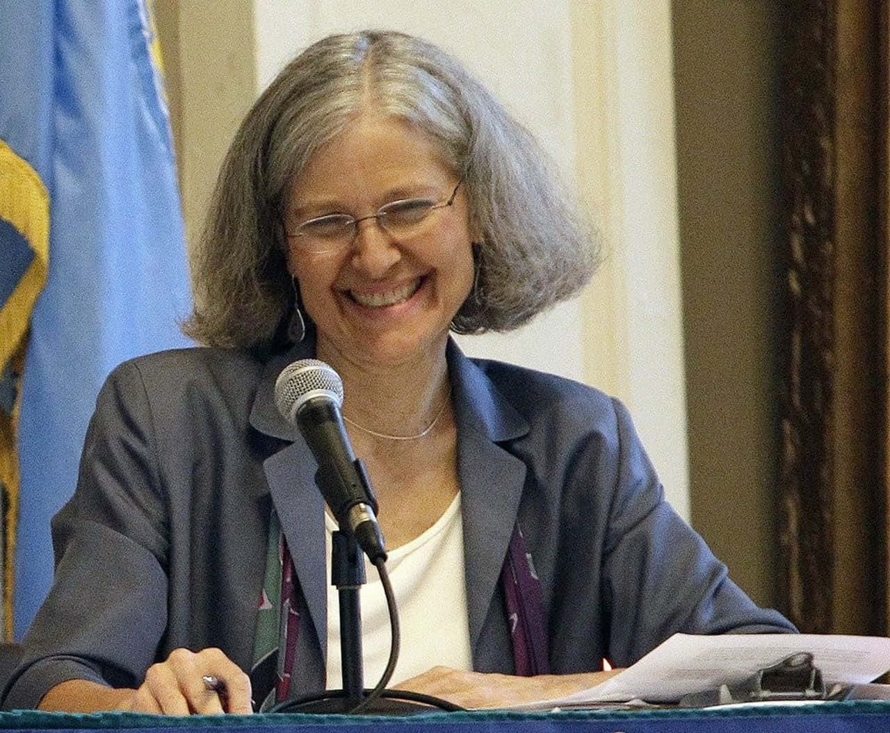 Genuine Smile Of Jill Stein Wallpaper