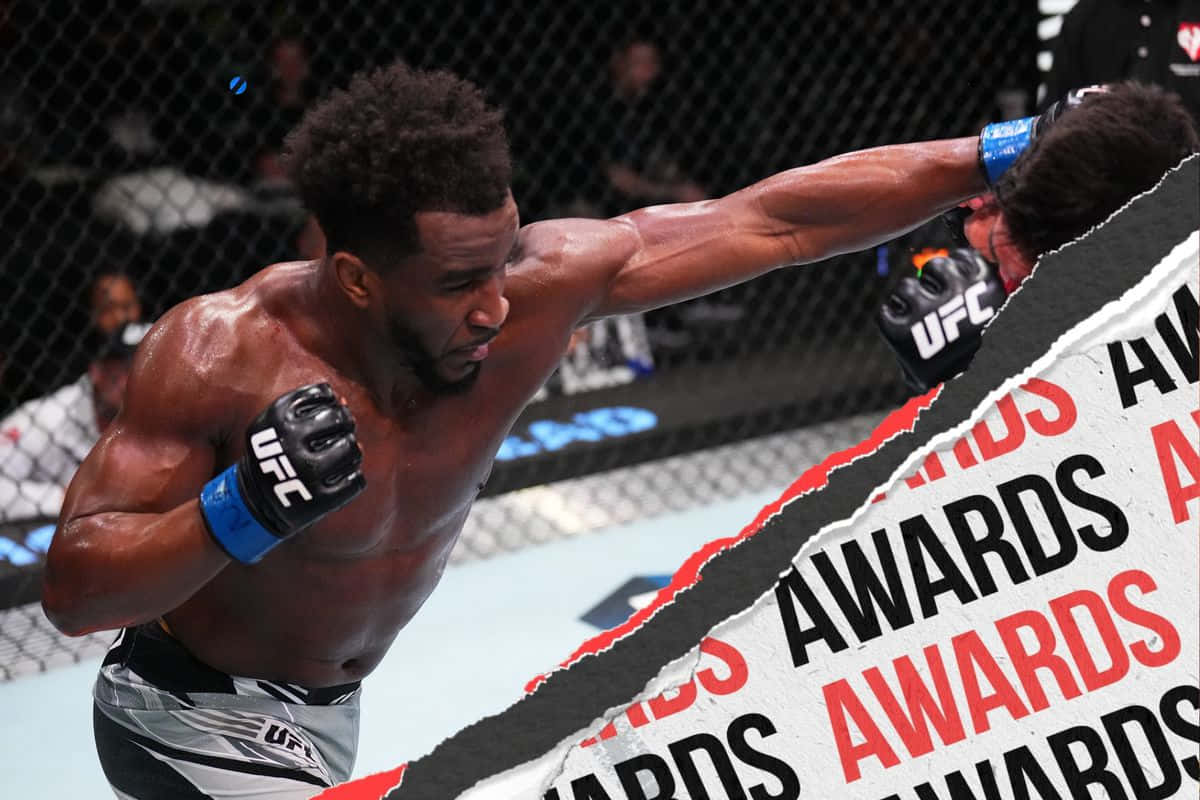 Geoff Neal In Action During Mma Fight Wallpaper