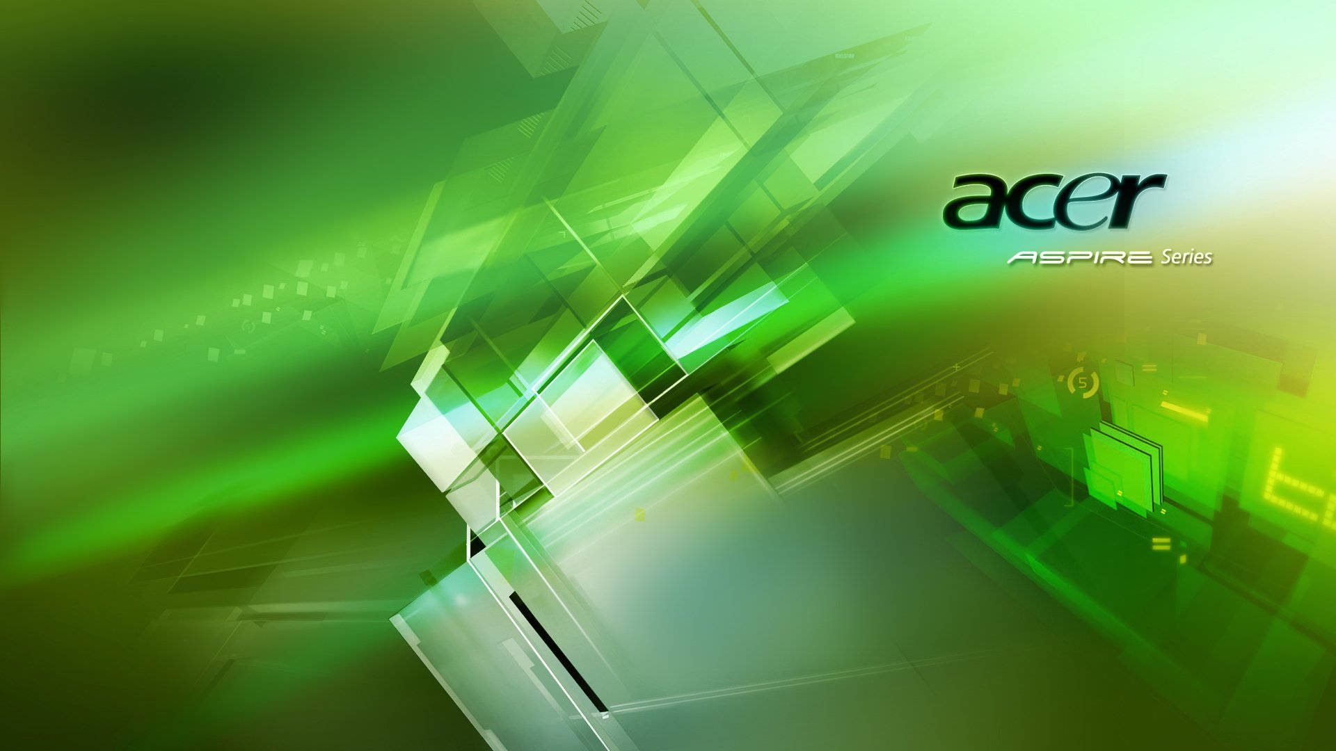 Green Acer Aspire Series Geometric Wallpaper