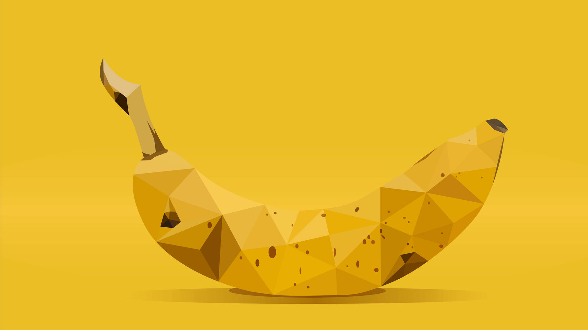 Geometric Banana Art Wallpaper