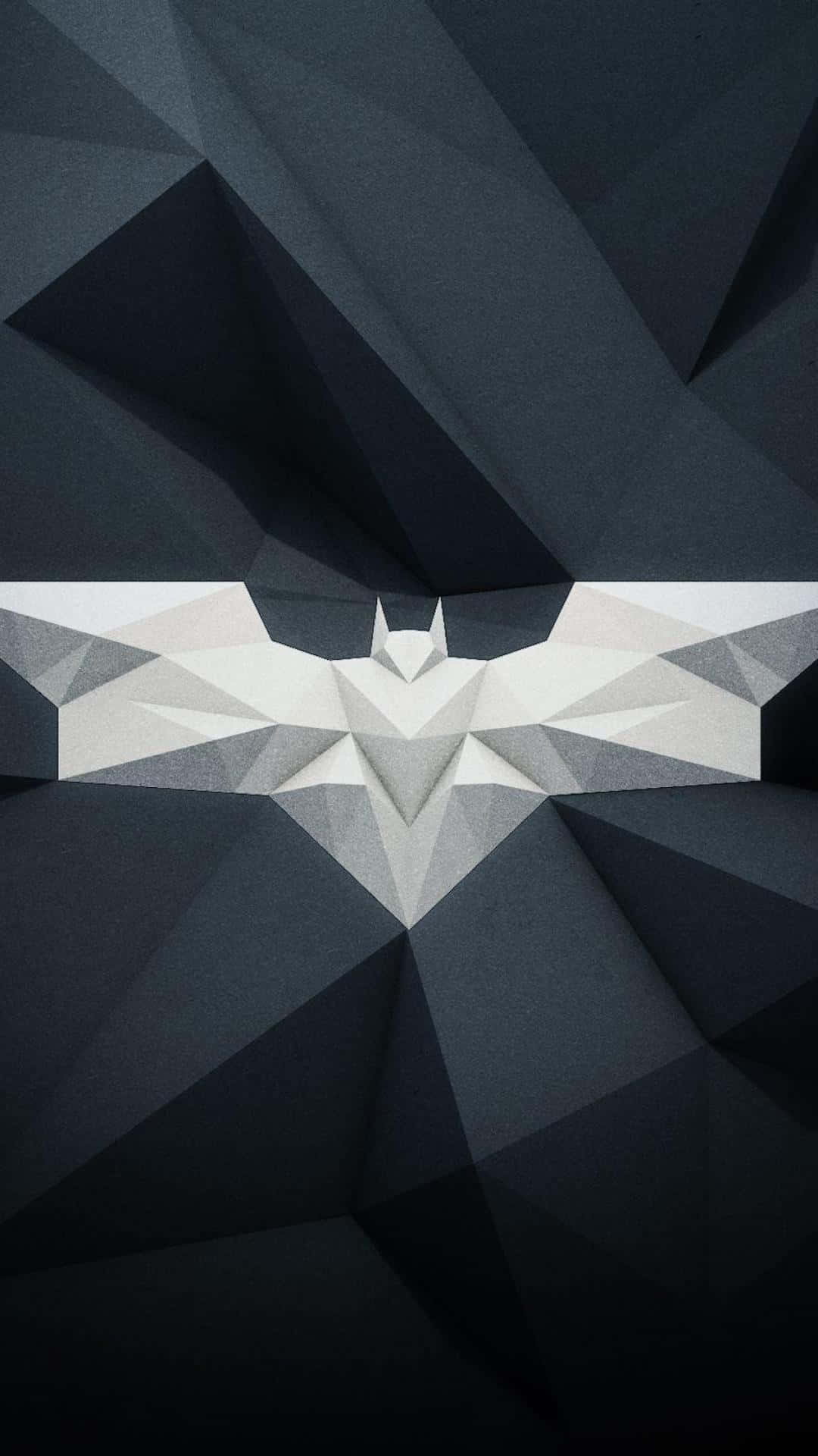 Geometric Batman Symboli Phone Wallpaper Wallpaper