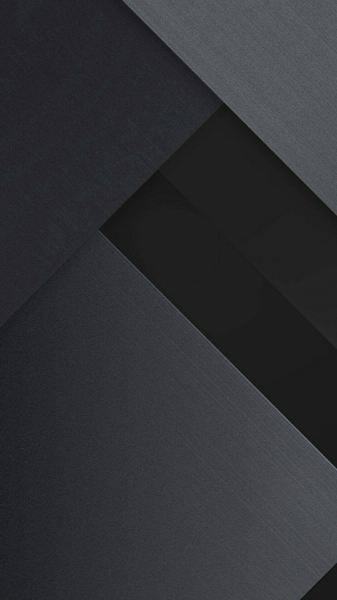 Geometrisk sort og grå Iphone Tapet Wallpaper