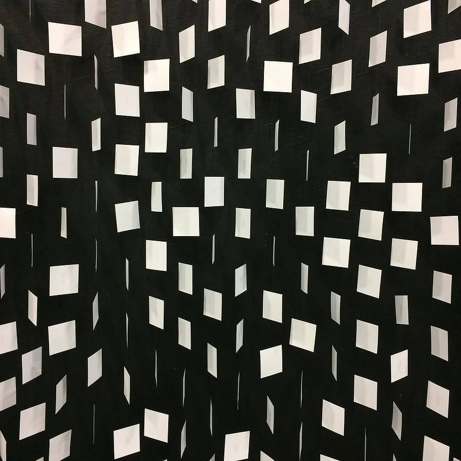 Geometric Black And White Squares Wallpaper