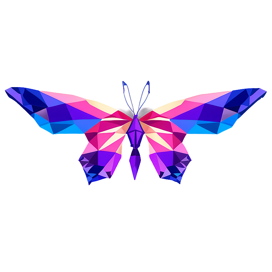 Geometric Butterfly Shape Png Uap PNG