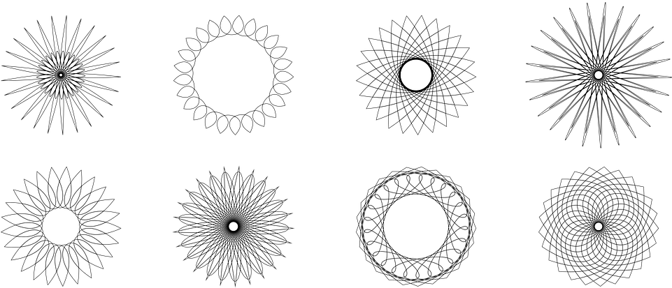 Geometric Circle Designs Vector PNG