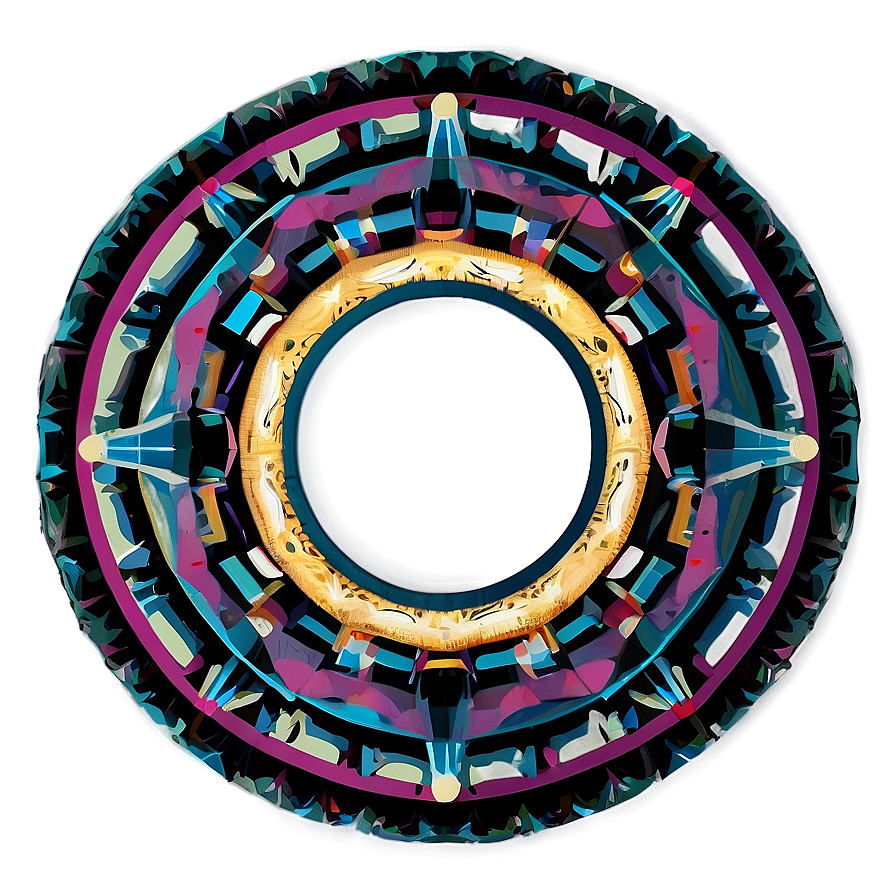 Geometric Circle Drawing Png Isn PNG