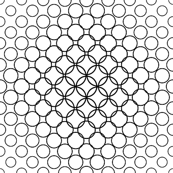 Geometric Circle Pattern PNG