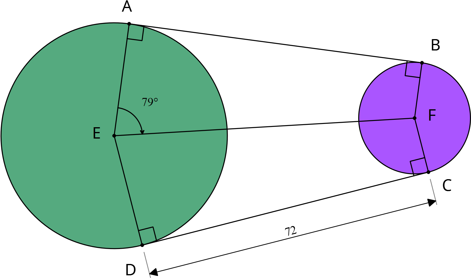 Geometric Circles Angles Diagram PNG