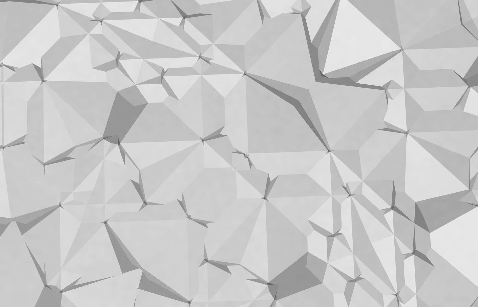 A Futuristic Desktop with Alluring Geometric Pattern Wallpaper