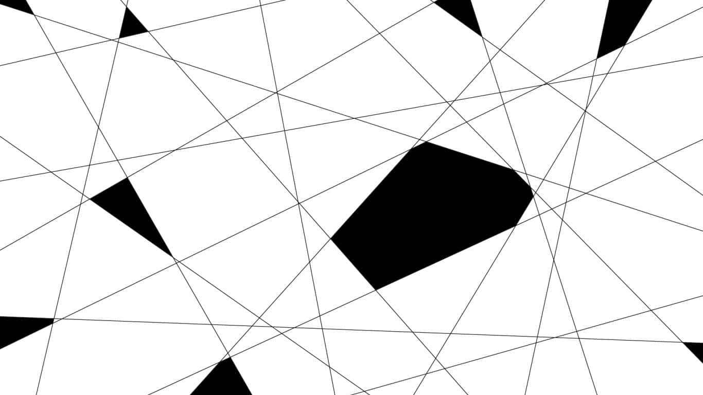 A Black And White Abstract Pattern With Triangles Wallpaper