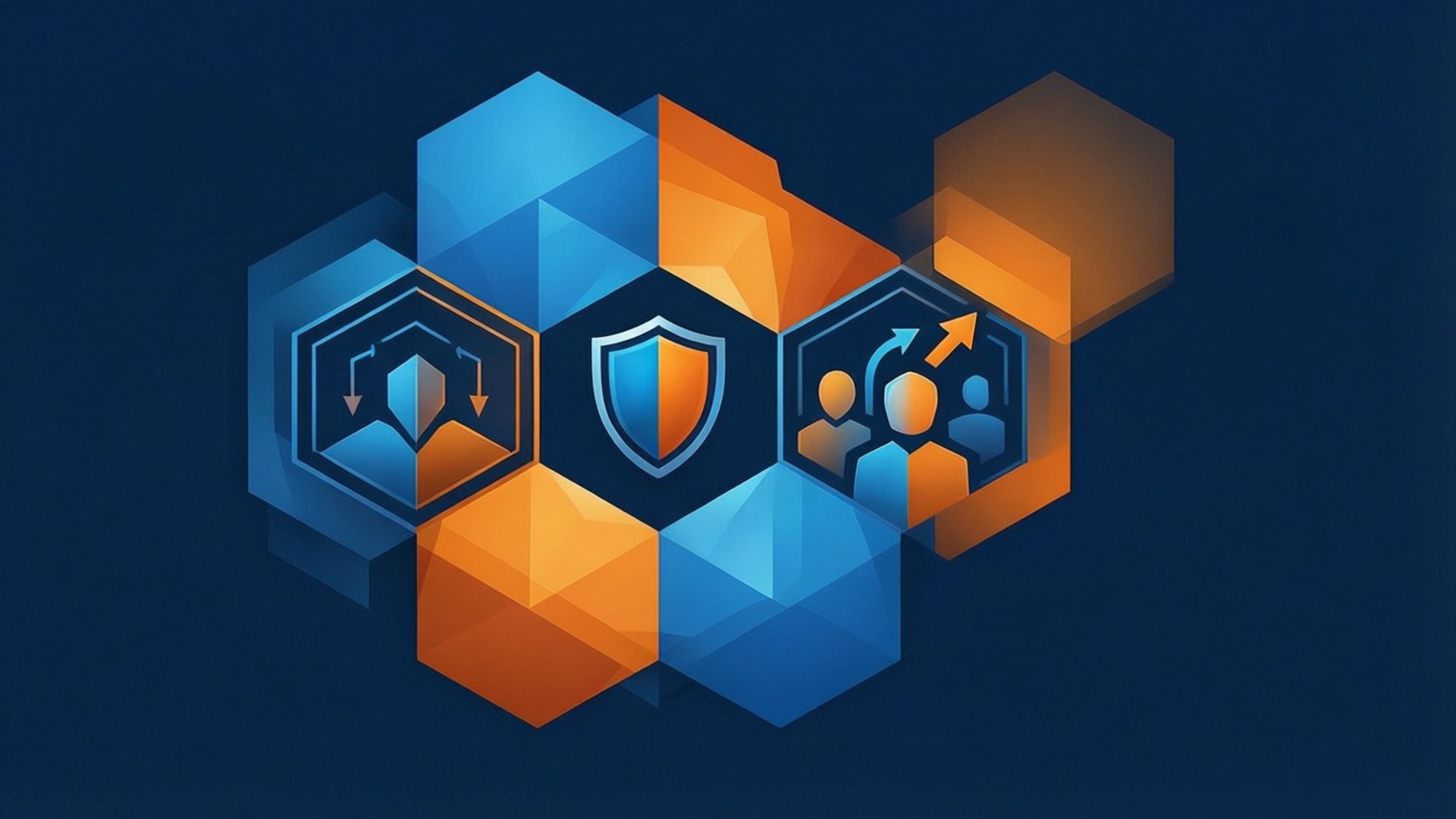 Geometrisches DevSecOps Abstrakt Wallpaper