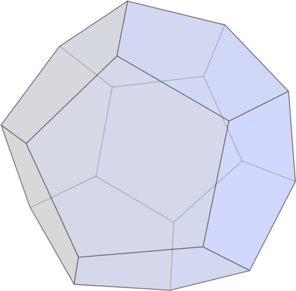 Geometric Dodecahedron3 D Model PNG