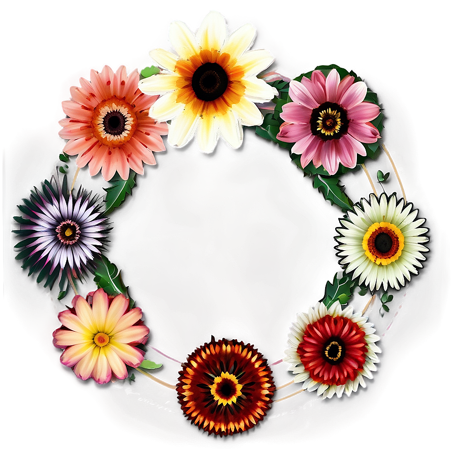 Geometric Flower Circle Png 06252024 PNG