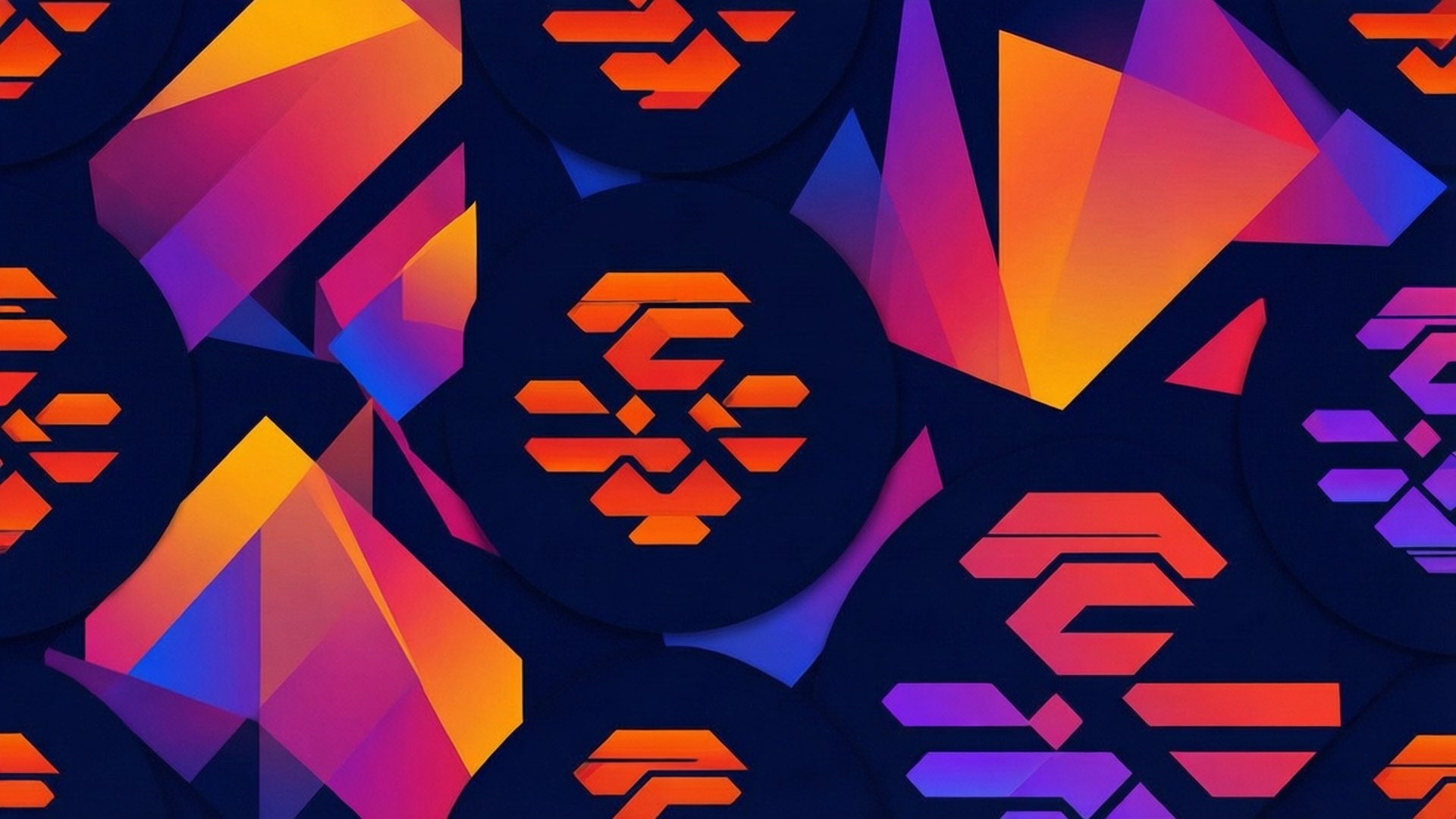 Geometrisches GitLab Muster Wallpaper