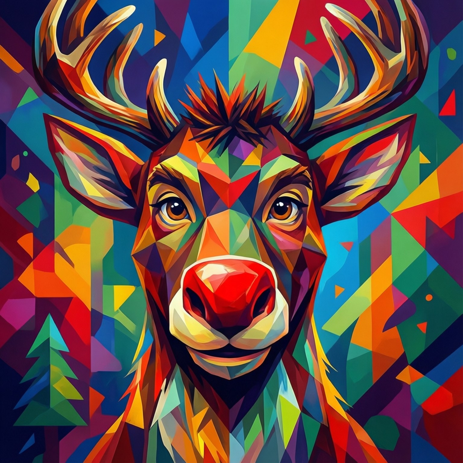 Geometric Glow Wallpaper