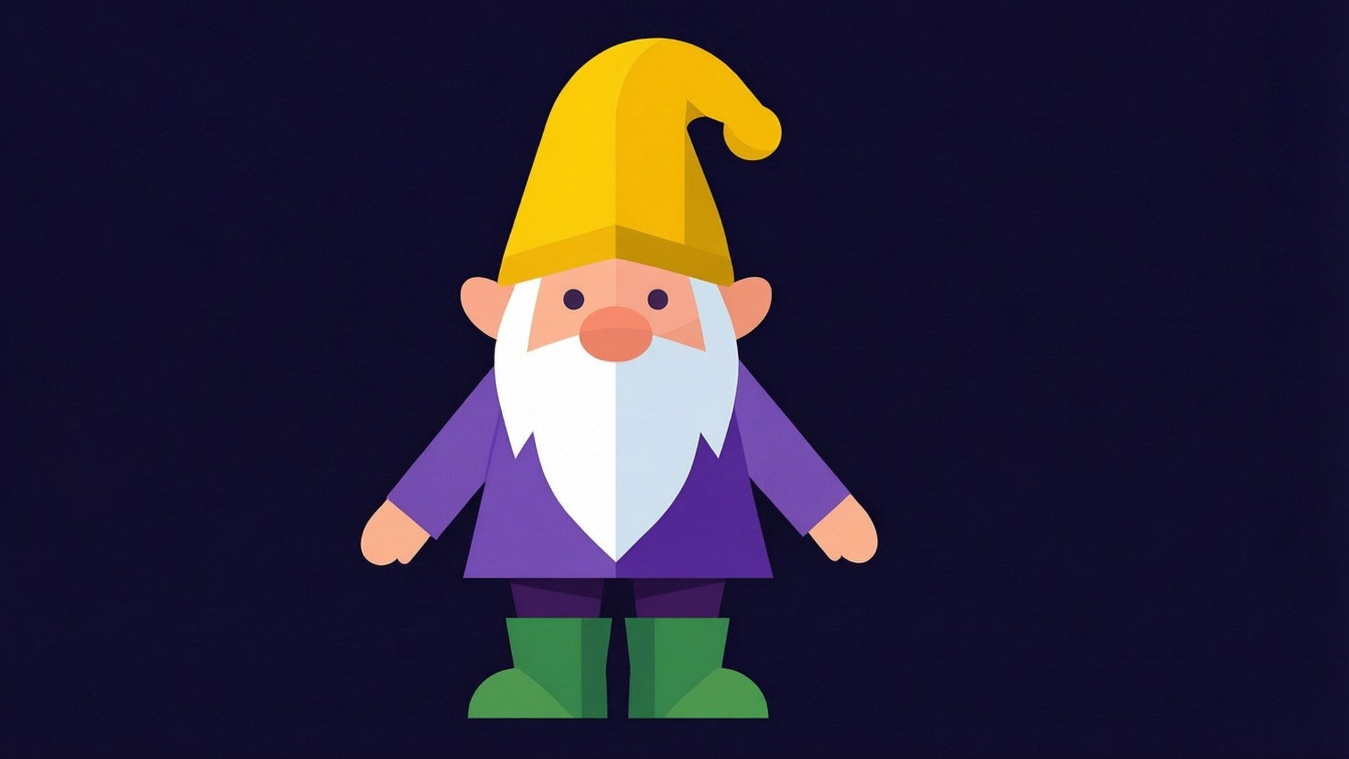 Gnome Geometris Vektor Wallpaper