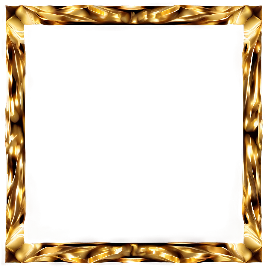 Geometric Gold Frame Png 05042024 PNG