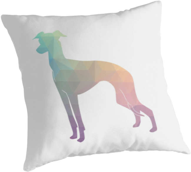 Geometric Greyhound Cushion Design PNG
