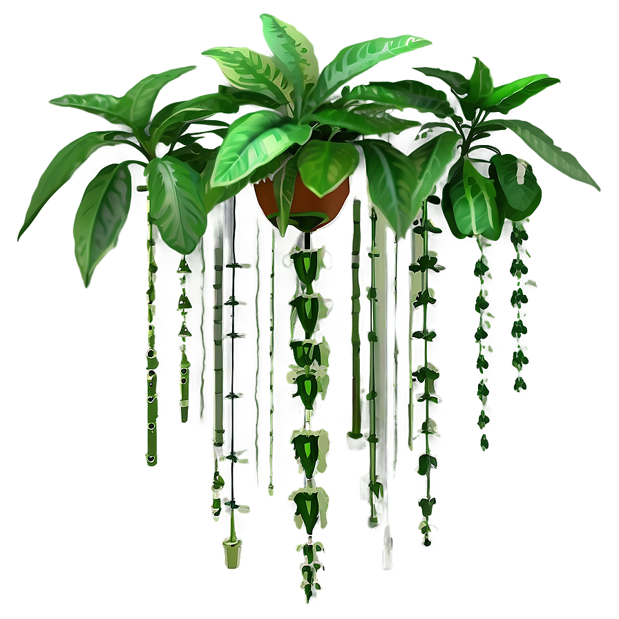 Geometric Hanging Plant Png 38 PNG