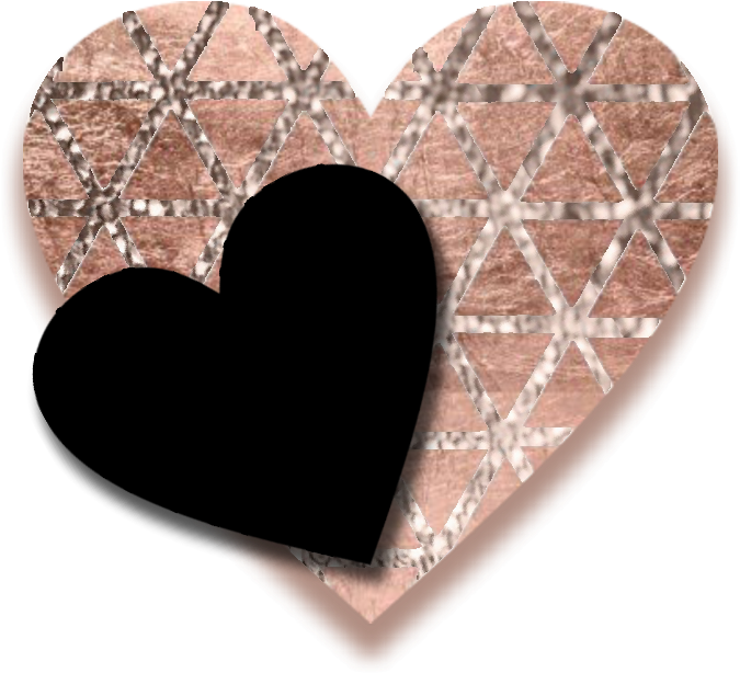 Geometric Heart Overlay PNG