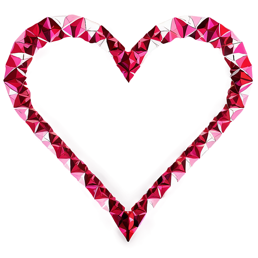 Geometric Heart Pattern Png C PNG