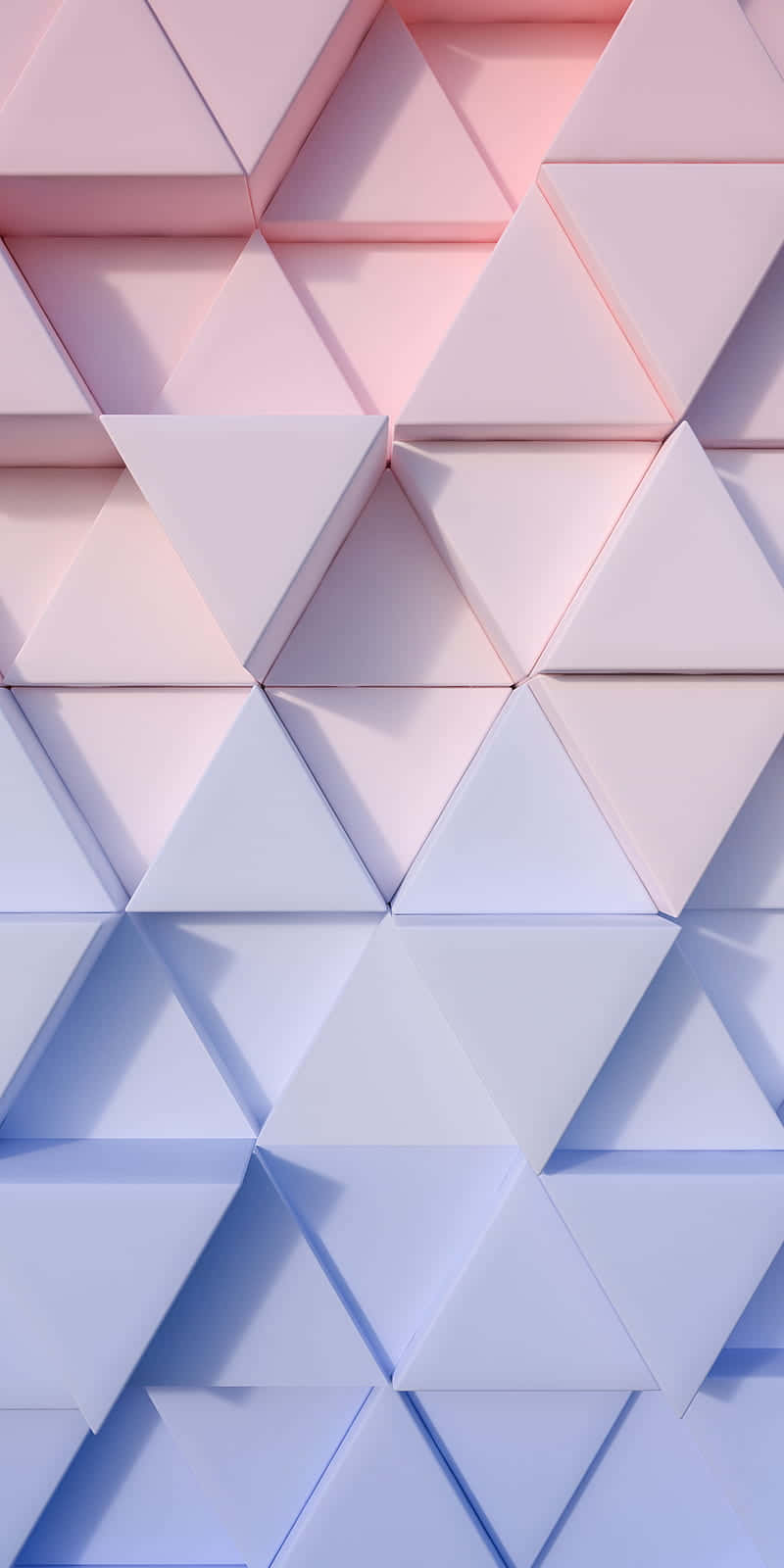 A Blue And Pink Geometric Pattern With Triangles Wallpaper