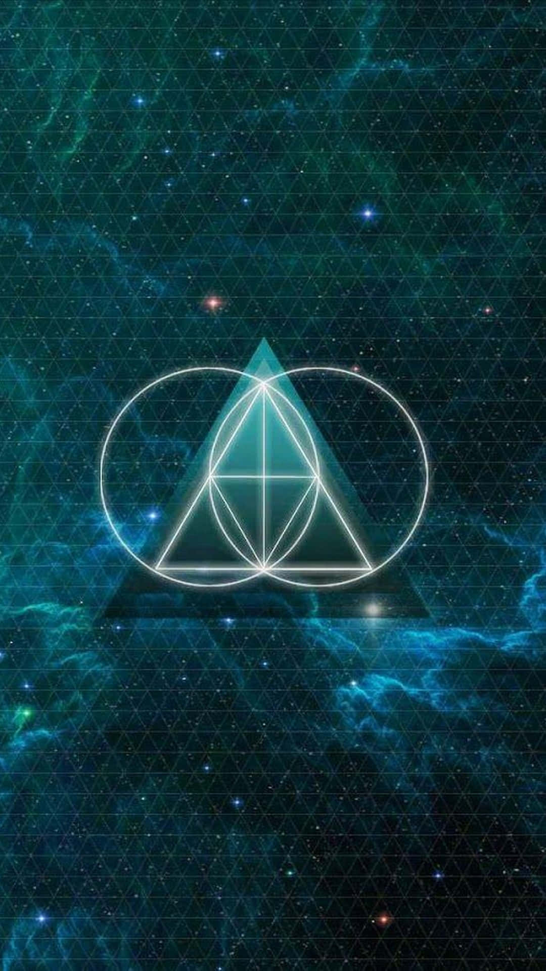 Symbolenför Livets Triangel Wallpaper