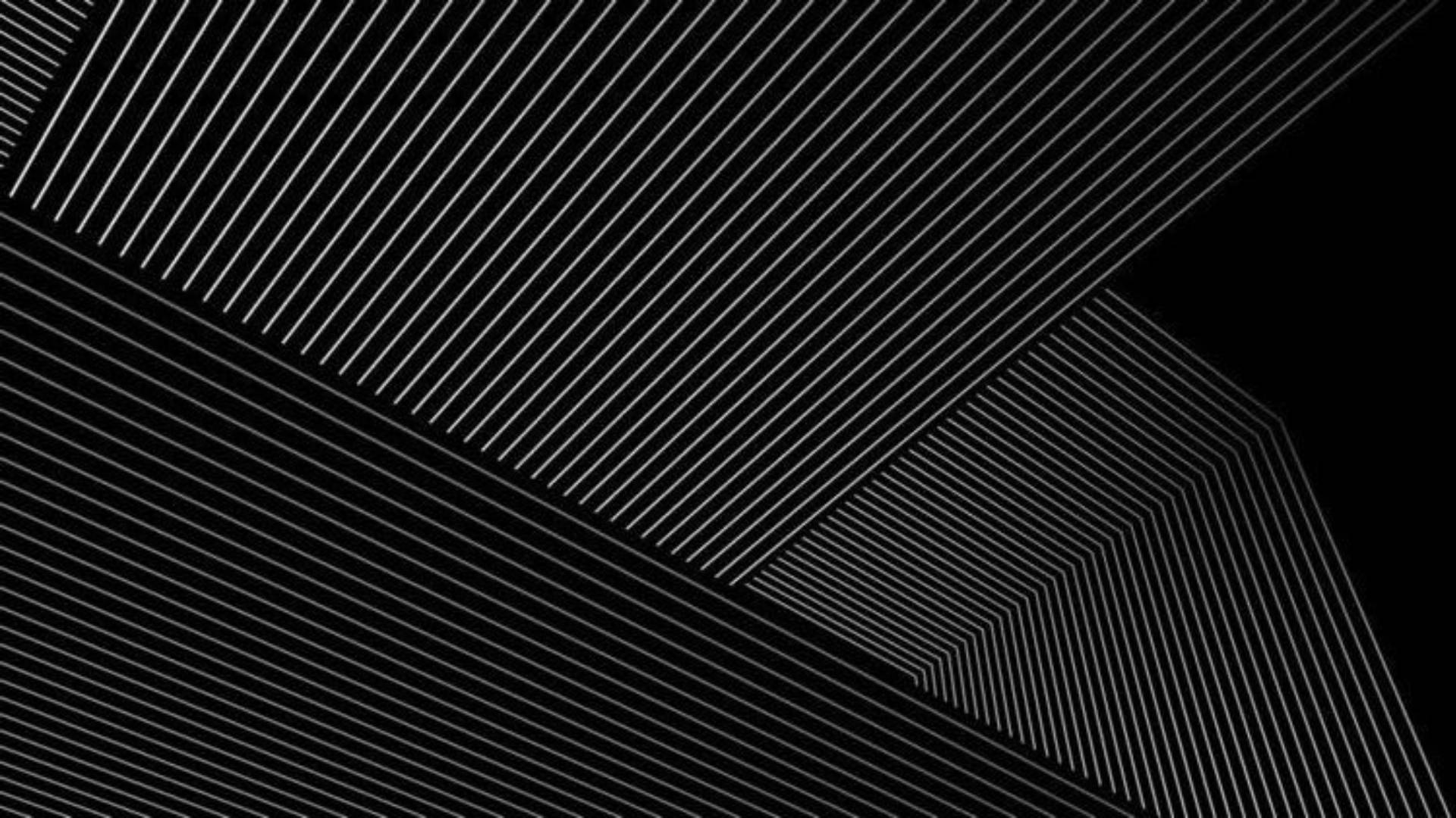 Geometric Lines On Blank Black Wallpaper